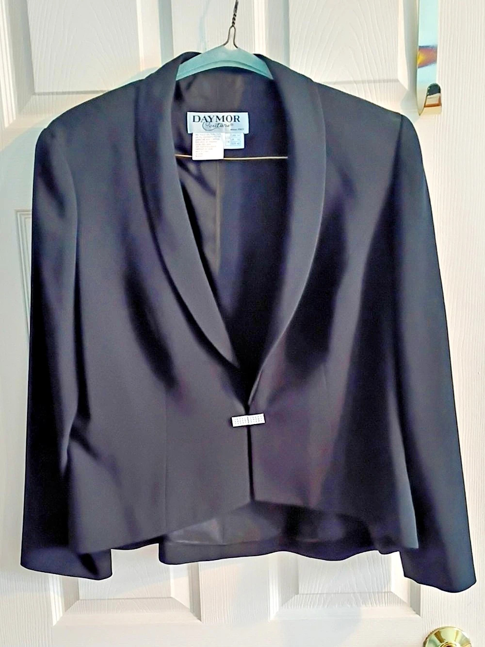 Daymor Black Blazer Size 14 Like New